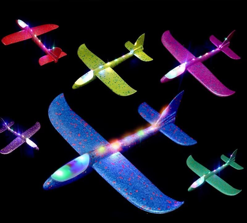 LED Light Airplane Toy Foam Plane