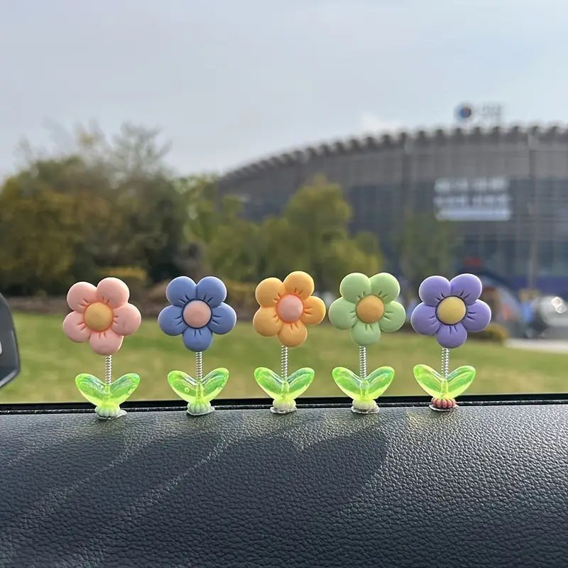 5 pcs flower car decor