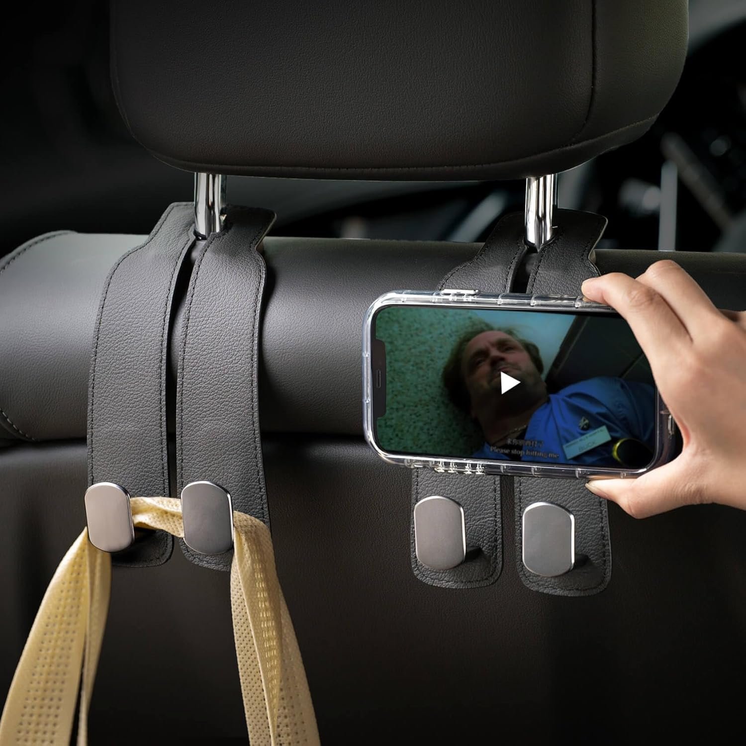 Leather Car Seat Headrest Hook (1 PCS)