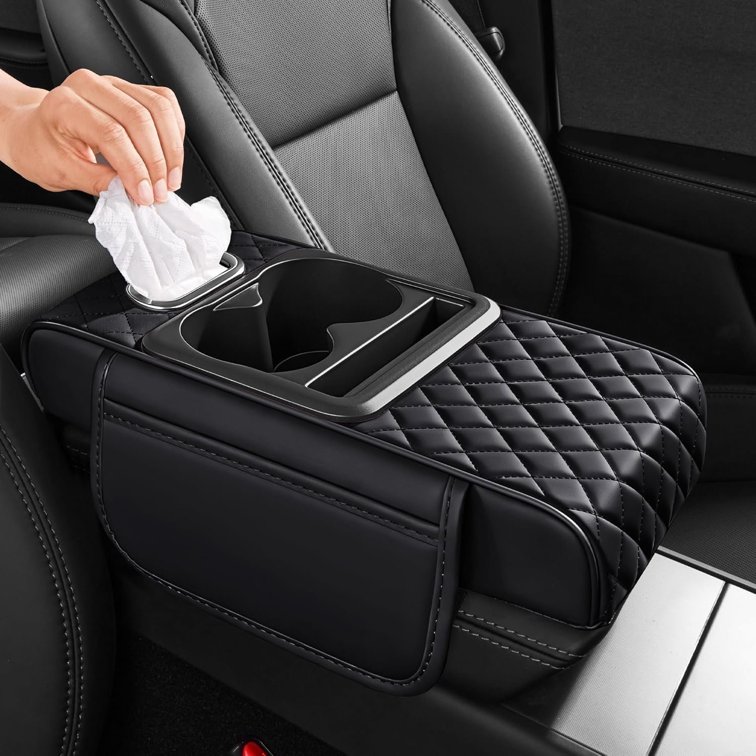5-in-1 Center Console Cover With Tissue for Car