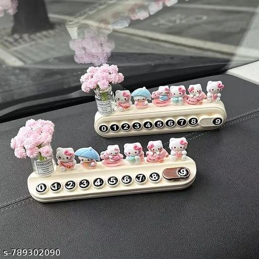 CAR PARKING PHONE NUMBER PLATE DECORATION