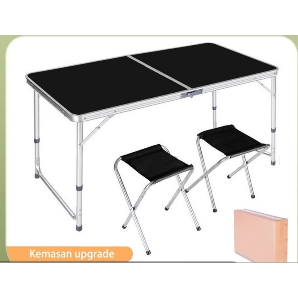 120 cm folding table with 2 chair