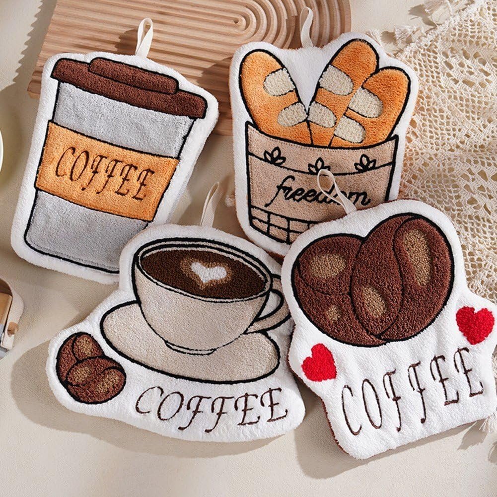 coffee Hand Towel Absorbent hanging Towels