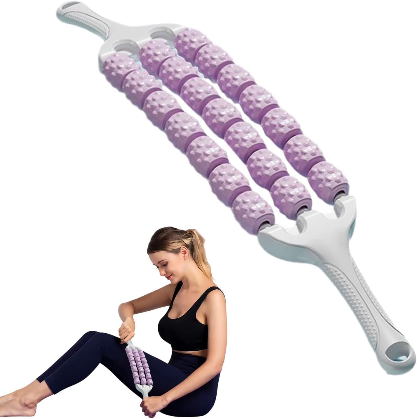 Three-Row Flexible Massage Stick