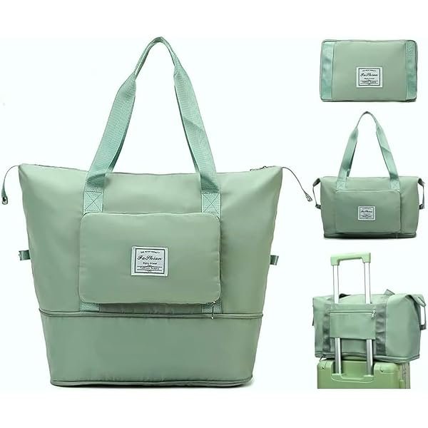 Capacity Folding Bag LIGHT GREEN COLOUR