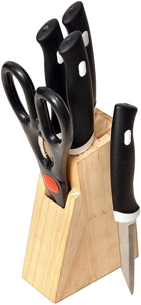 5 IN 1 Knife Wooden  Stand
