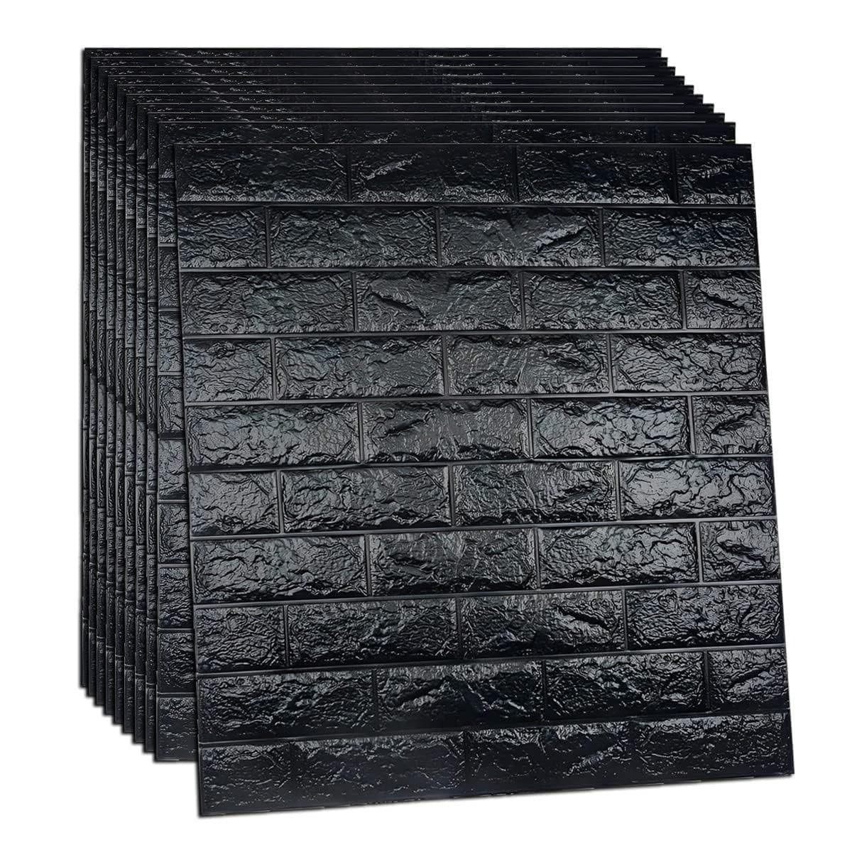 3d black Brick Wallpaper