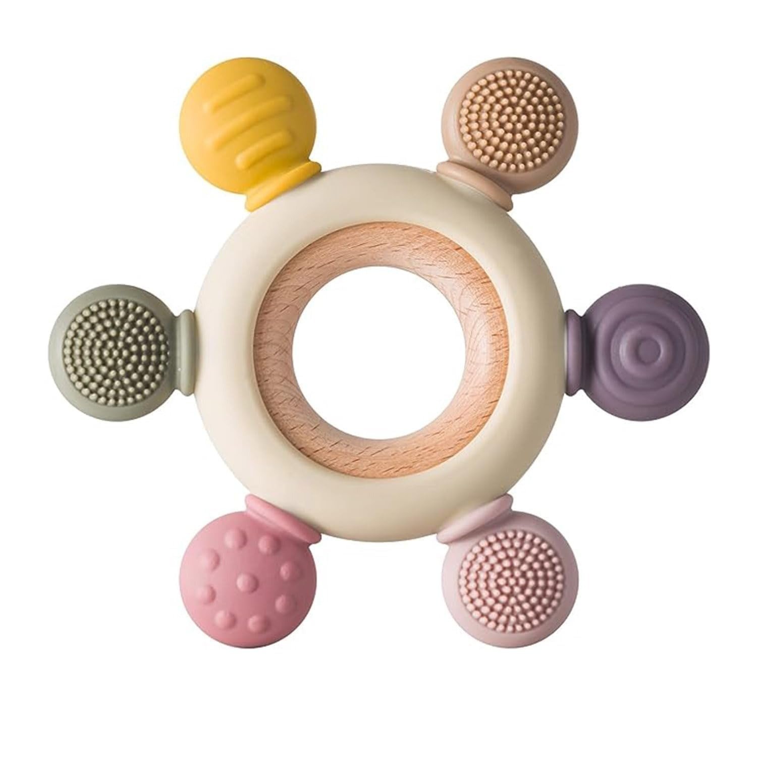 2 in 1 Teething Toy- Silicone