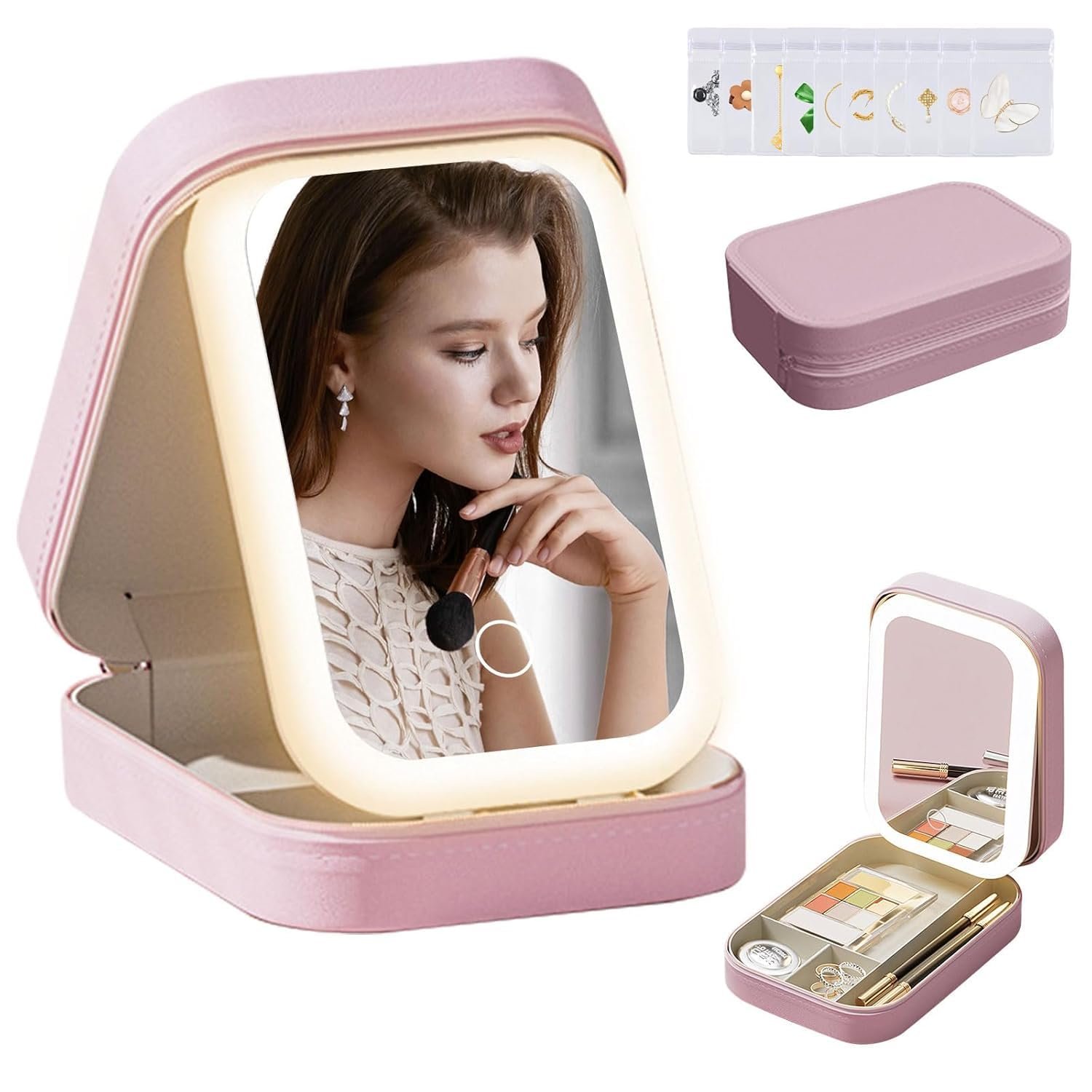 led lighted makeup mirror