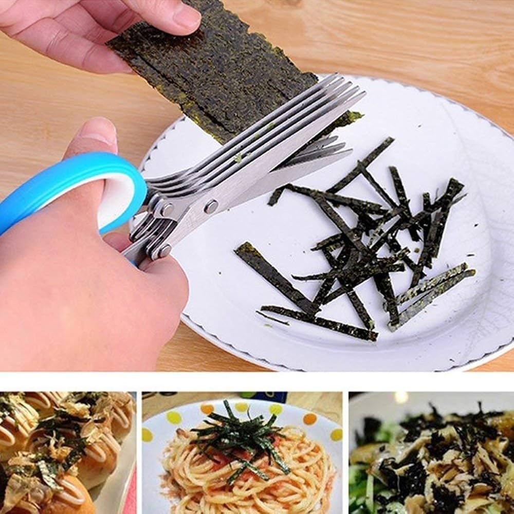 Scissors with cleaning comb multifunction-5